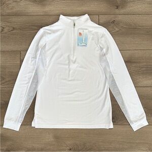 EIS Cool Sun Shirt Long Sleeve 1/4 Zip White‎ Equestrian Shirt Size XS